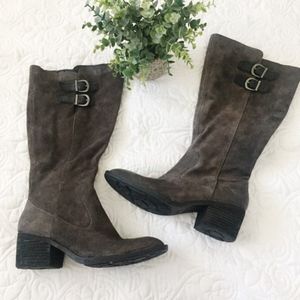 bley suede buckle boot